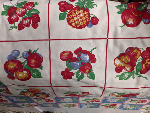 Toweling Fruit Squares 2 yd Bundle